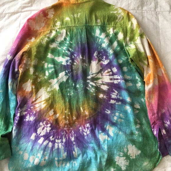 tie dye button up - Picture 2 of 4